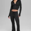 Sway hoodie met volledige rits - Zwart
