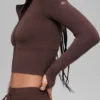 Sway-hoodie met volledige ritssluiting - Brownstone