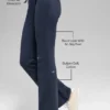 Sway joggingbroek met bootcut - marineblauw