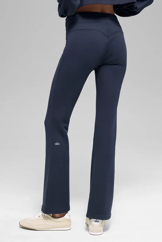 Sway joggingbroek met bootcut - marineblauw