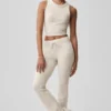 Sway-joggingbroek met bootcut - Oatmeal Heather