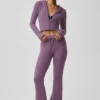 Sway Joggingbroek met bootcut - Plum Kiss