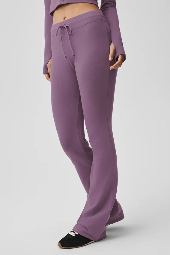 Sway Joggingbroek met bootcut - Plum Kiss