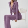 Sway Joggingbroek met bootcut - Plum Kiss