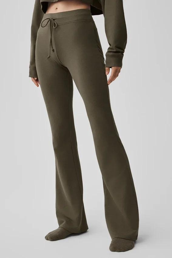 Sway joggingbroek met uitlopende pijpen - Olive Tree