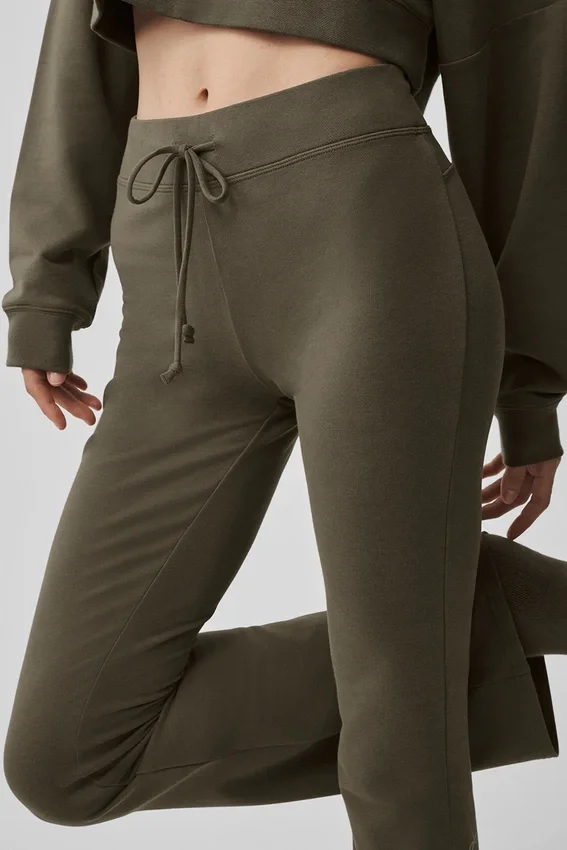 Sway joggingbroek met uitlopende pijpen - Olive Tree
