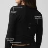 Sweater Knit Unwind met lange mouwen - Zwart