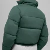 Sweatshirt-puffer - klavergroen