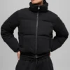 Sweatshirt-puffer - Zwart