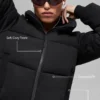 Sweatshirt-puffer - Zwart