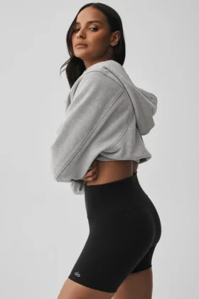 Sweet Escape-hoodie met rits – Athletic Heather Grey
