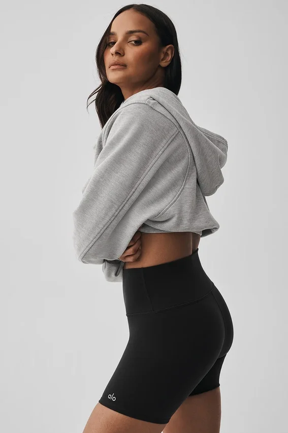 Sweet Escape-hoodie met rits – Athletic Heather Grey