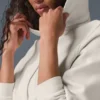 Sweet Escape hoodie met rits – ivoor