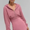 Sweet Escape hoodie met rits – Pink Wild Rose