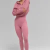 Sweet Escape hoodie met rits – Pink Wild Rose