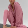 Sweet Escape hoodie met rits – Pink Wild Rose