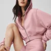 Sweet Escape hoodie met rits - Vintage Pink