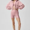 Sweet Escape hoodie met rits - Vintage Pink