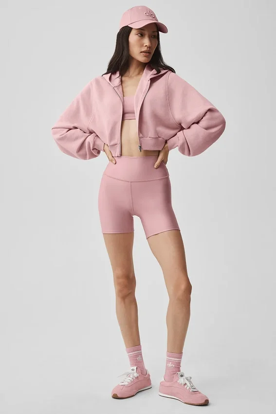 Sweet Escape hoodie met rits - Vintage Pink