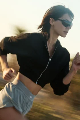 Sweet Escape hoodie met ritssluiting - Zwart