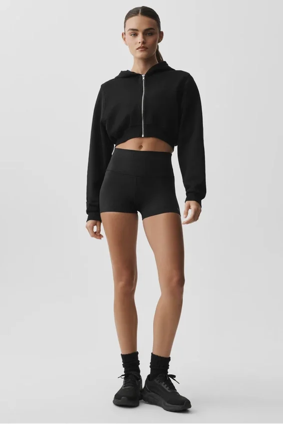 Sweet Escape hoodie met ritssluiting - Zwart