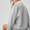 Take It Easy Henley-trui met lange mouwen - Athletic Heather Grey/White