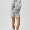 Take It Easy Henley-trui met lange mouwen - Athletic Heather Grey/White