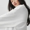 Take It Easy Henley-trui met lange mouwen - Wit