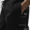 Takeaway Track broek met rechte pijpen - Zwart