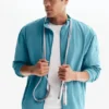 Takeaway Track-jas met doorlopende rits - Blue Breeze