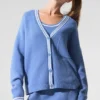 Tennis Club trui - Crystal Clear Blue/White