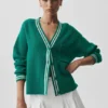 Tennis Club trui - Emerald Isle/Ivoor