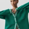 Tennis Club trui - Emerald Isle/Ivoor
