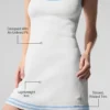 Tennis Club trui-jurk - Wit/Zeeschaalblauw