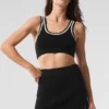 Tennis Club Trui Knit Bra - Zwart/Ivoor