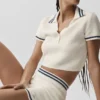 Tennis Club Trui Knit Korte broek - Ivoor/Marineblauw