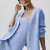 Tennis Club trui - Licht Provence-blauw/Wit