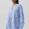 Tennis Club trui - Licht Provence-blauw/Wit
