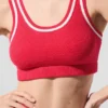 Tennis Club trui met beha – Candy Red/Wit