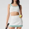 Tennis Club trui met beha - Wit/sparrengroen