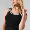 Tennis Club Truien Knit Tank - Zwart/Ivoor