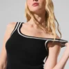 Tennis Club Truien Knit Tank - Zwart/Ivoor