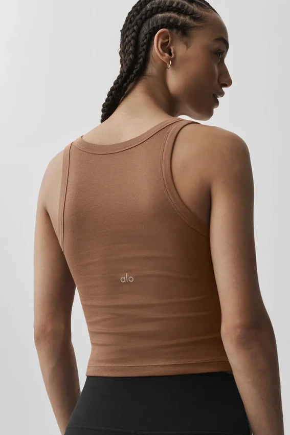 Tijdloze tanktop - Sun Kissed Brown