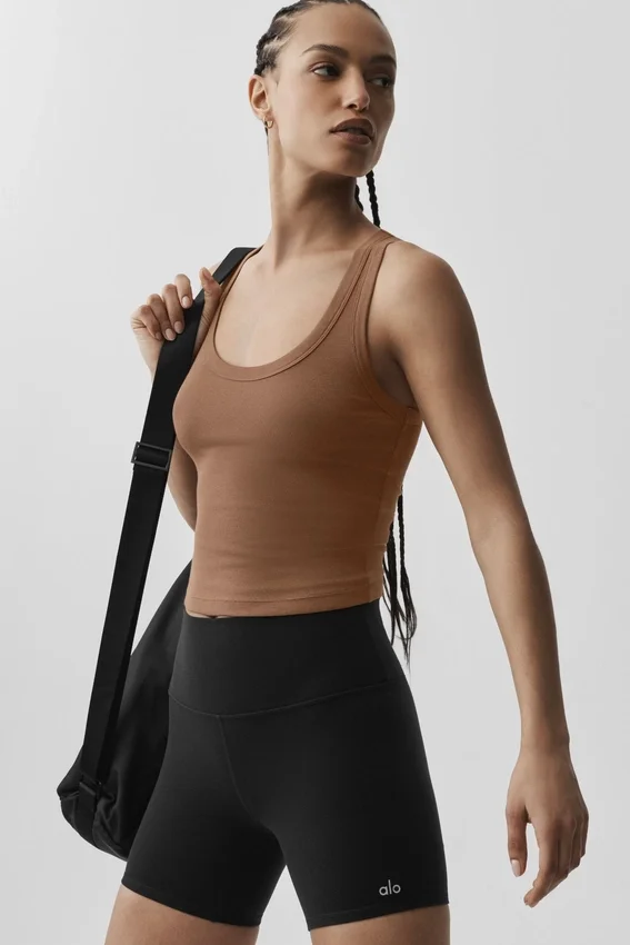 Tijdloze tanktop - Sun Kissed Brown