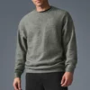 Triumph Restore sweatshirt met ronde hals - grijs triblend