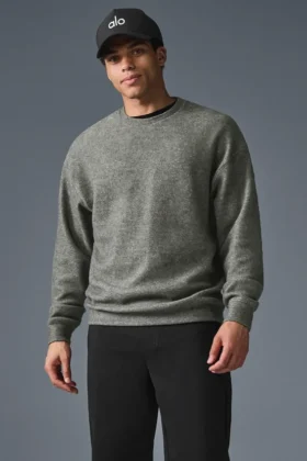 Triumph Restore sweatshirt met ronde hals - grijs triblend