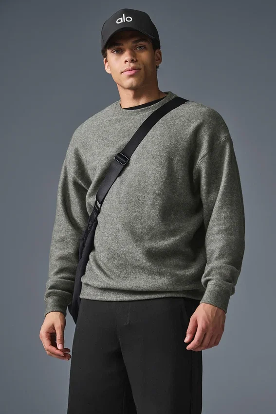Triumph Restore sweatshirt met ronde hals - grijs triblend