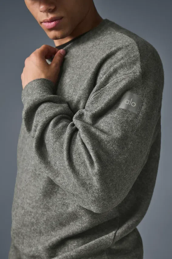 Triumph Restore sweatshirt met ronde hals - grijs triblend