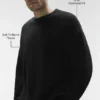 Triumph Restore sweatshirt met ronde hals - Zwart