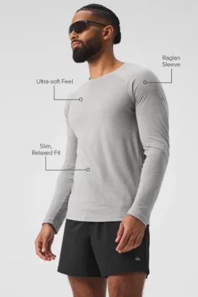 Triumph T-shirt met lange mouwen – Athletic Heather Grey